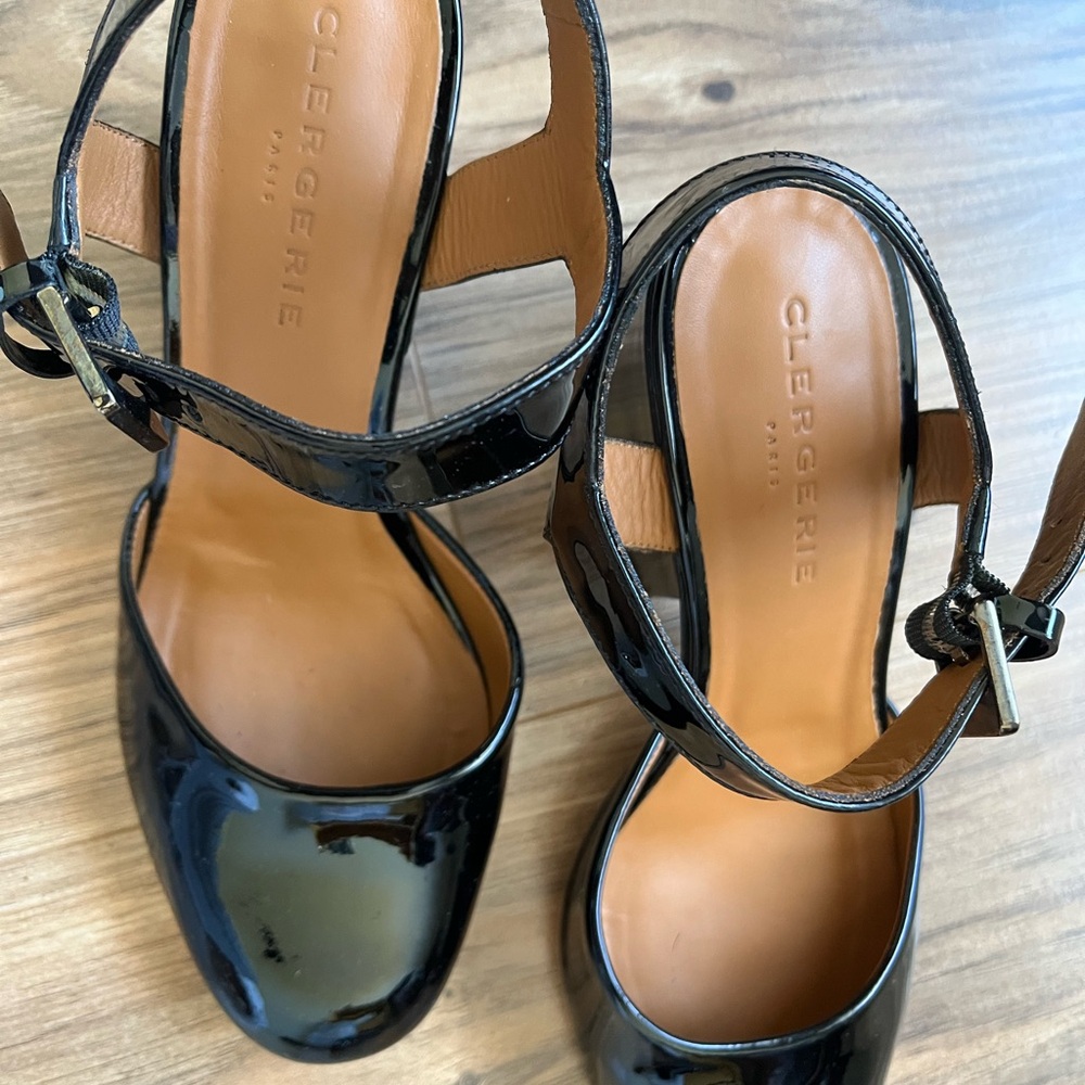 Robert Clergerie Black Patent Leather Heels - Picture 2 of 9